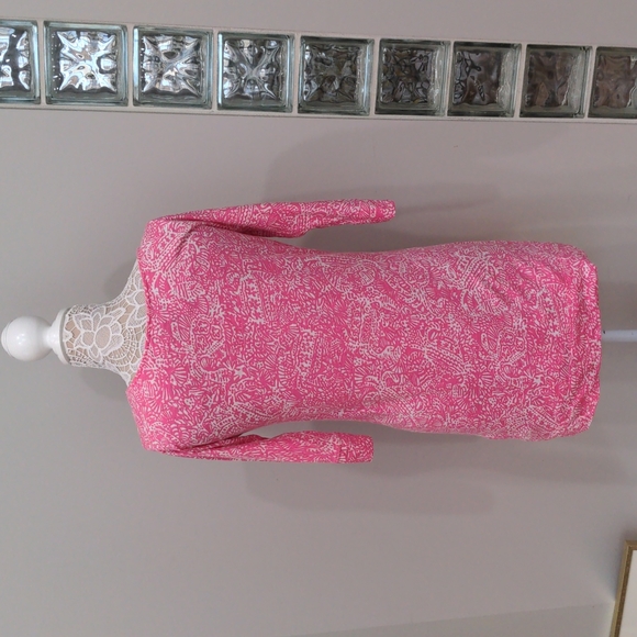 Lilly Pink & White Pima Cotton Dress XS - Picture 3 of 5